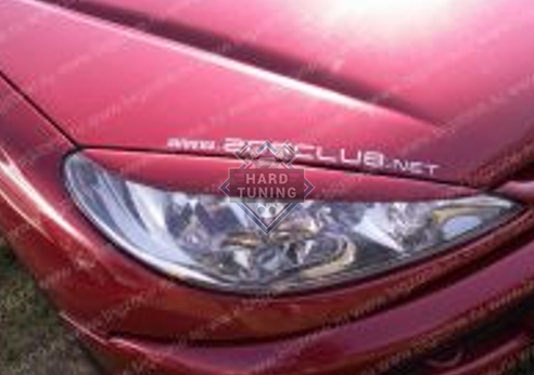 Накладки на фары (ресницы) Peugeot 206