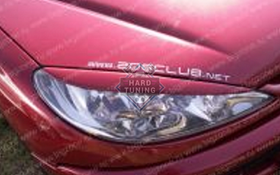 Накладки на фары (ресницы) Peugeot 206