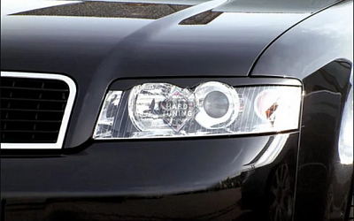 Накладки на фары с вырезами Audi A4 B6