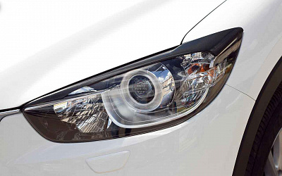Накладки на фары узкие Mazda CX-5 2011-2015