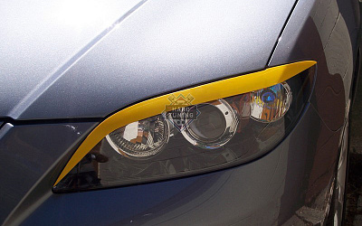 Накладки на фары длинные Mazda 3 (BK) 2003-2009 седан