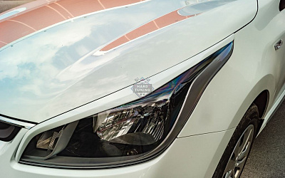 Накладки на фары Kia Rio 4 АБС пластик