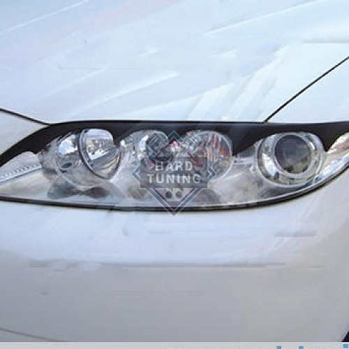 Накладки на фары фигурные Mazda 6 GG стеклопластик