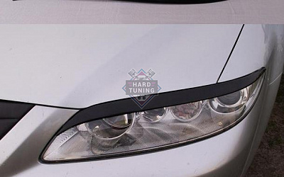 Накладки на фары широкие угловатые Mazda 6 GG