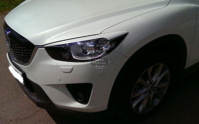 Накладки на фары широкие Mazda CX-5 2011-2015