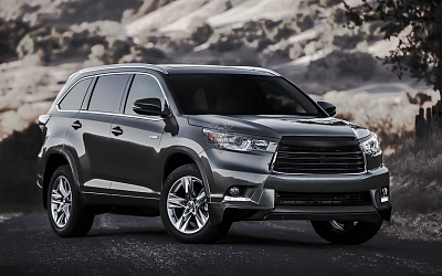 Накладки на фары HT Toyota Highlander АБС пластик