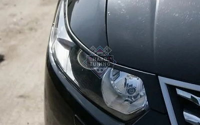 Накладки на фары длинные Honda Accord 8 (2008-2013)
