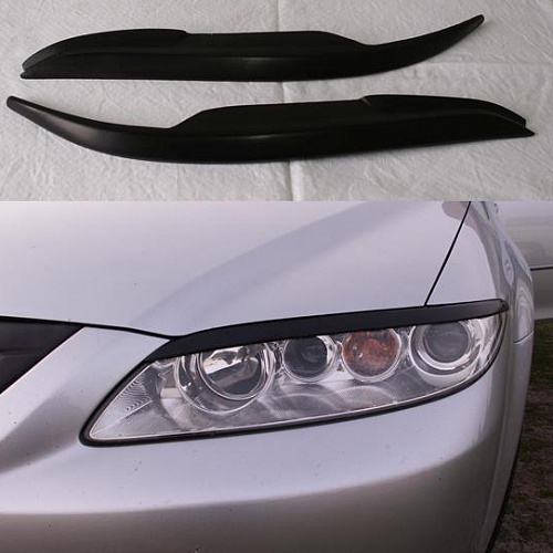 Накладки на фары прямые Mazda 6 GG