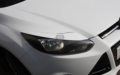 Накладки на фары узкие Ford Focus 3 дорестайлинг