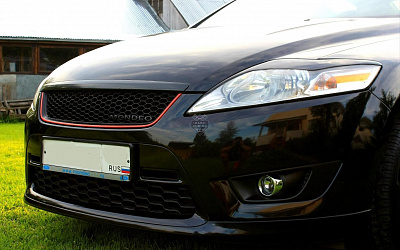 Накладки на передние фары Ford Mondeo 4 стеклопластик