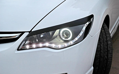 Накладки на фары Honda Civic 8 4D 2006-2011