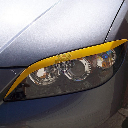 Накладки на фары длинные Mazda 3 (BK) 2003-2009 седан