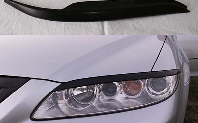 Накладки на фары прямые Mazda 6 GG