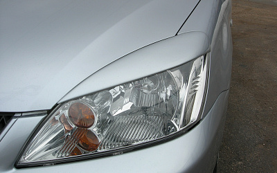 Накладки на фары узкие Mitsubishi Lancer 9 (2003-2009)