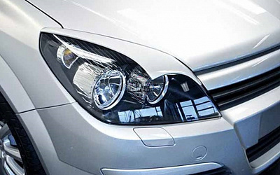 Накладки на фары фигурные Opel Astra H/GTC (2005-2011)